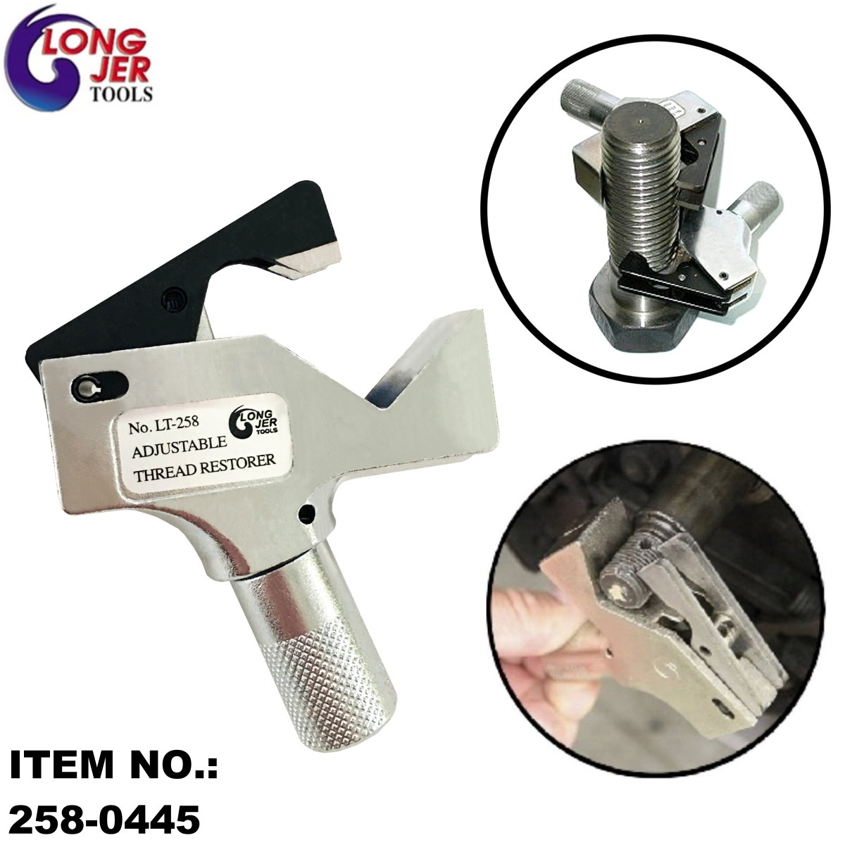 ADJUSTABLE THREAD RESTORER FOR REPAIR TOOL